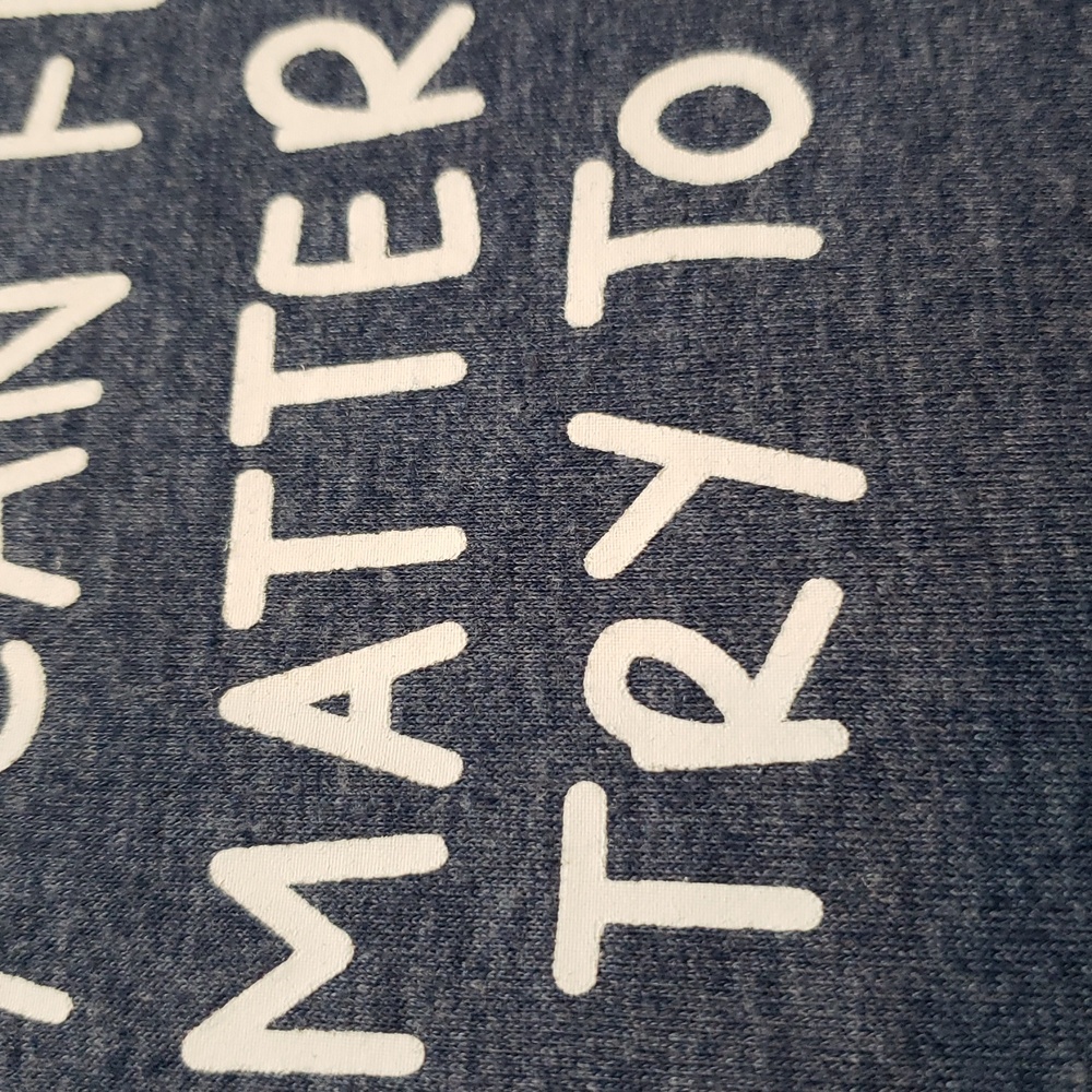 Purpley Grey Short Sleeve T-shirt with Statement - Picture 7 of 10